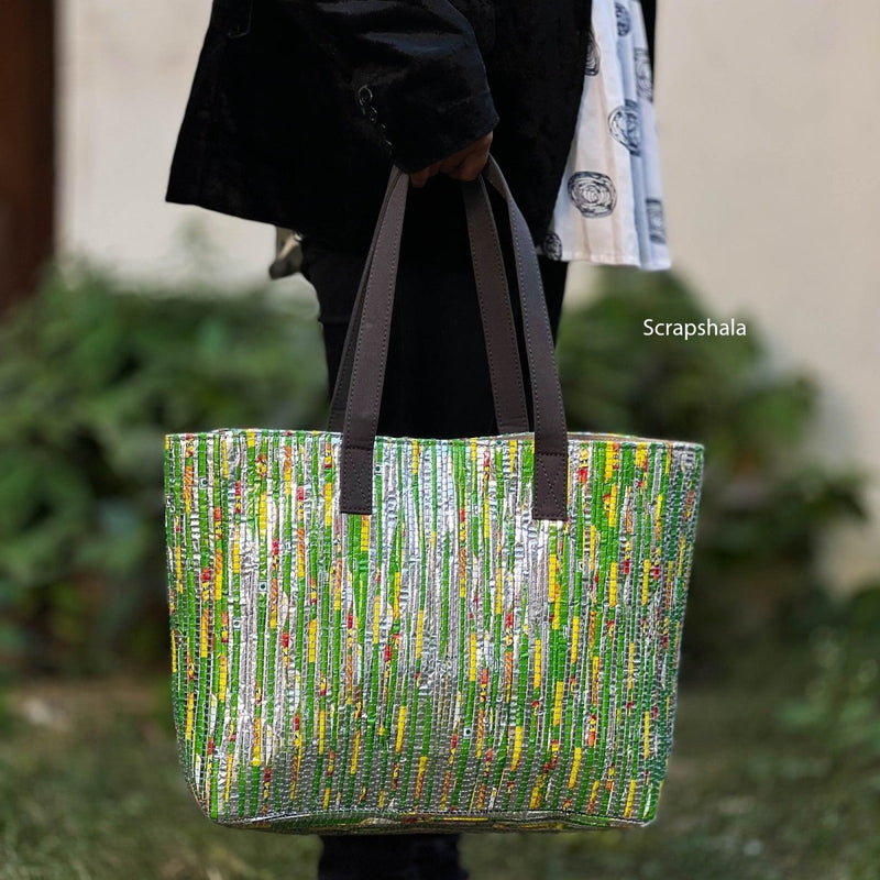 Buy Chamkila Beach Tote Bag | Upcycled from Plastic Waste | Shop Verified Sustainable Tote Bag on Brown Living™