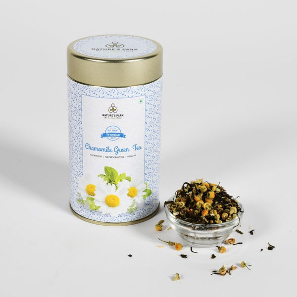 Buy Chamomile Green Tea Can (100 g) | Shop Verified Sustainable Tea on Brown Living™