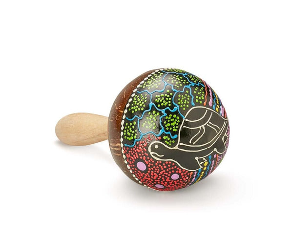 Buy Coconut Maracas Paint- Tortoise | Shop Verified Sustainable Musical Instruments on Brown Living™