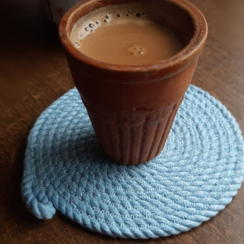 Buy Cotton Coasters- Set of 4 | Shop Verified Sustainable Table Linens on Brown Living™