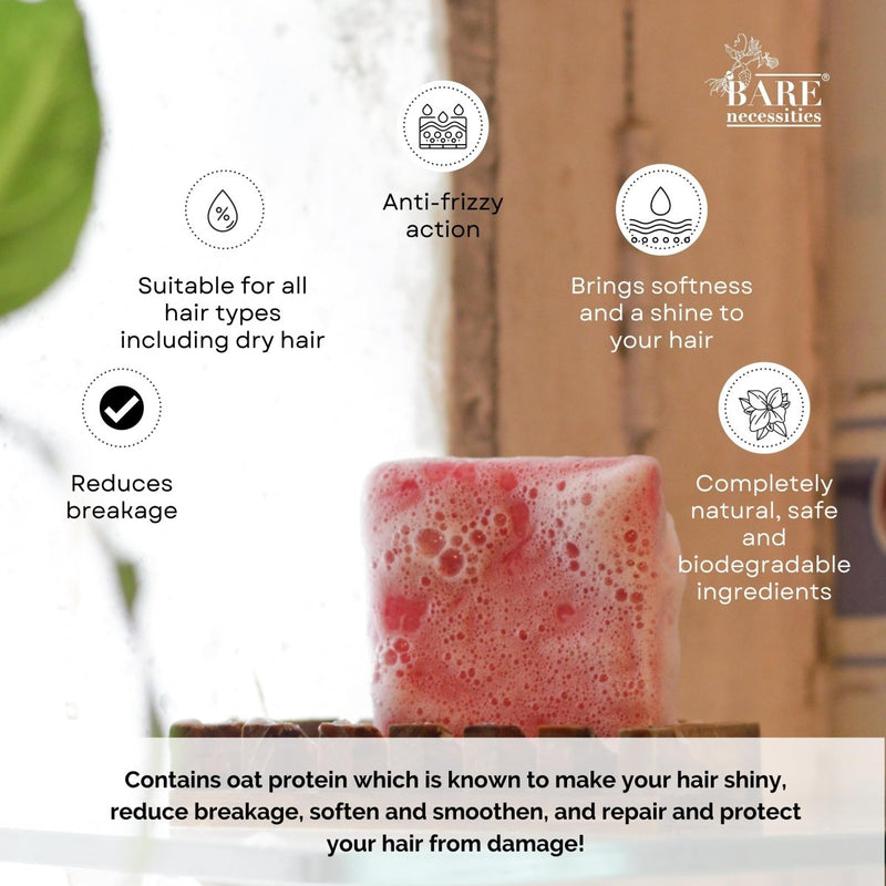 Buy Crans N' Roses Shampoo Bar - Vegan | Hydrating | Anti Frizz | Shop Verified Sustainable Hair Shampoo Bar on Brown Living™