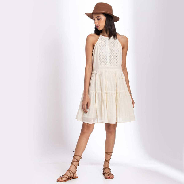 Buy Cute Halter Organic Cotton Dress | Shop Verified Sustainable Womens Dress on Brown Living™