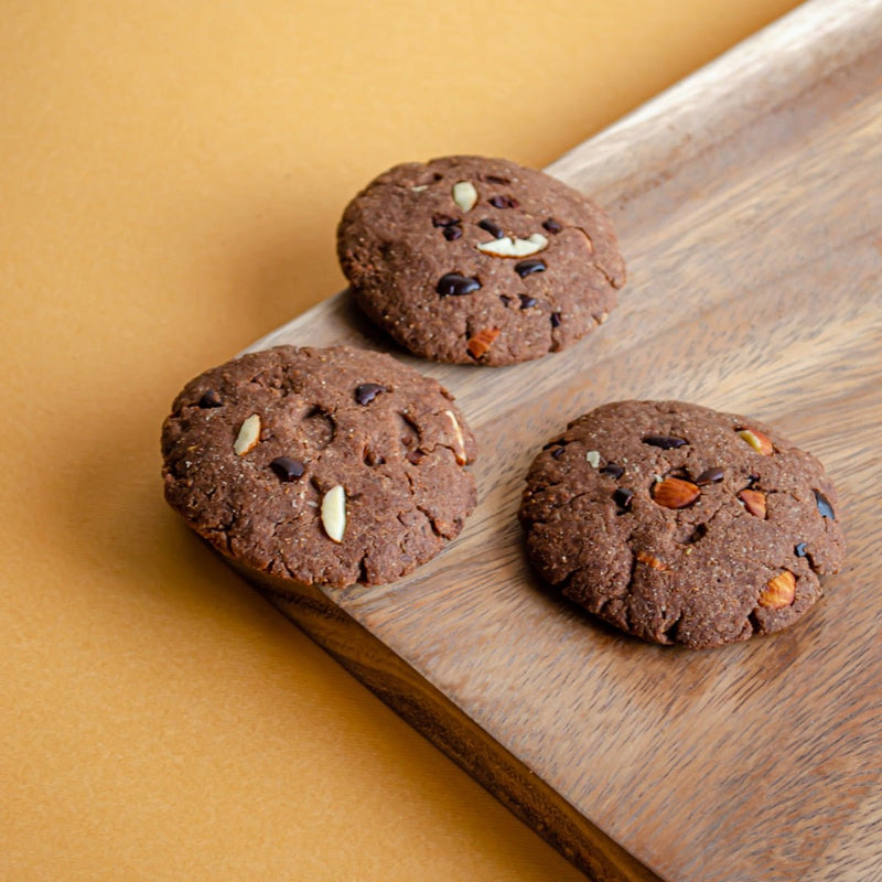 Buy Dark Chocolate - Almond Butter Cookies - Pack of 6 | Shop Verified Sustainable Bakery Items on Brown Living™