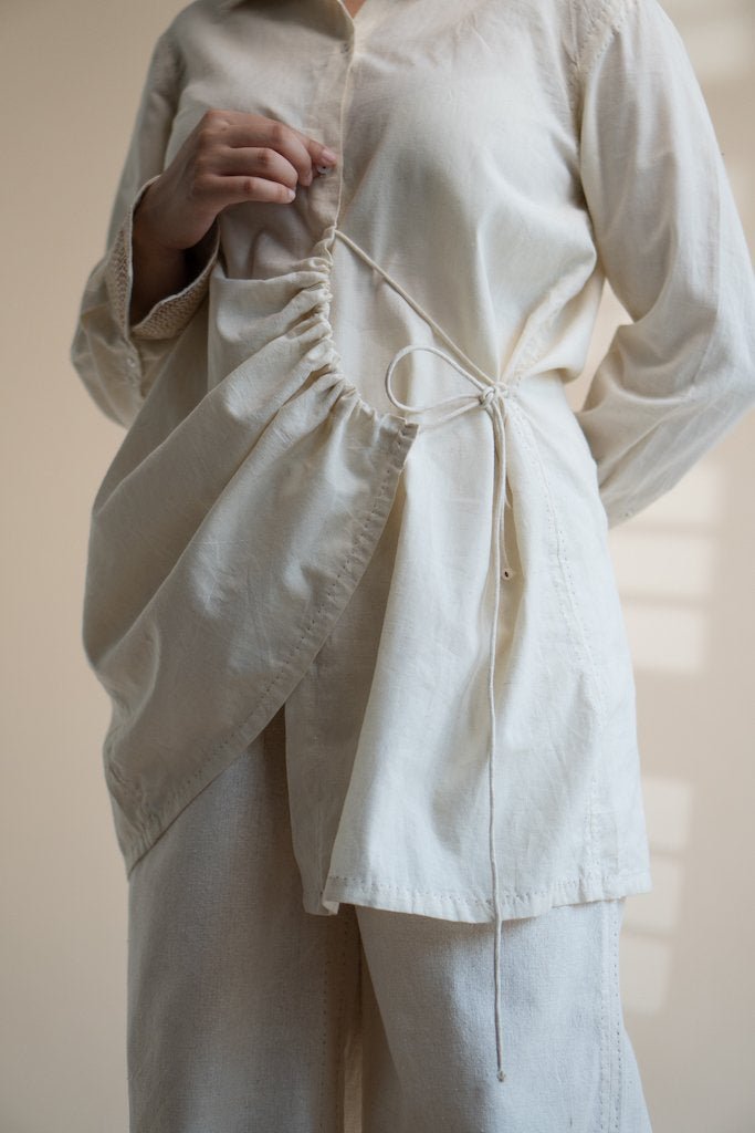 Buy Dawning Draped Shirt | Shop Verified Sustainable Womens Shirt on Brown Living™