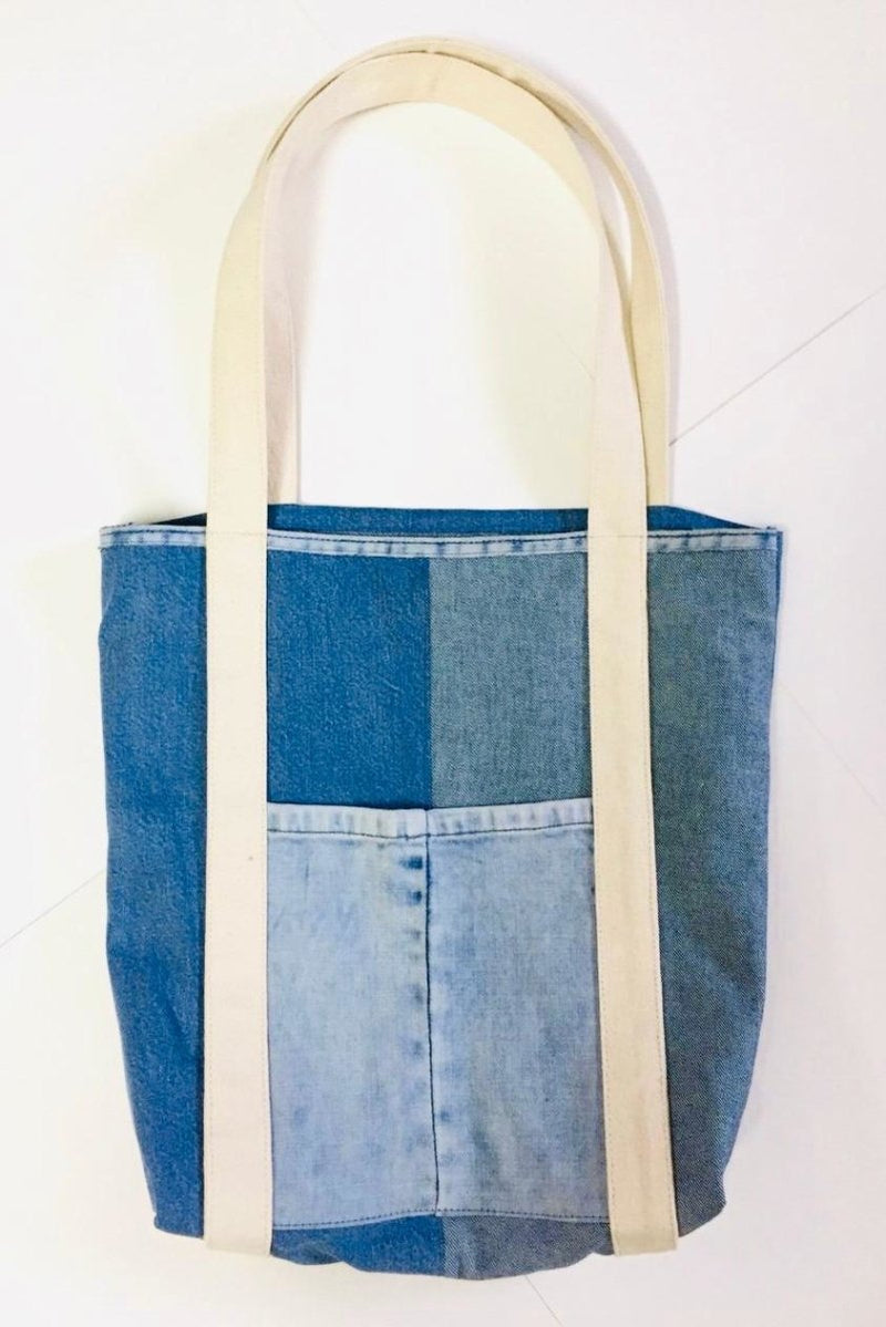 Buy Denim Tote | Shop Verified Sustainable Womens Accessories on Brown Living™