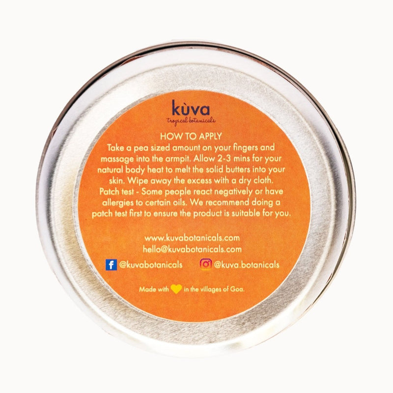 Buy Deodorant Balm - Saligao Hills | Orange & Cedar | Shop Verified Sustainable Deodorant on Brown Living™