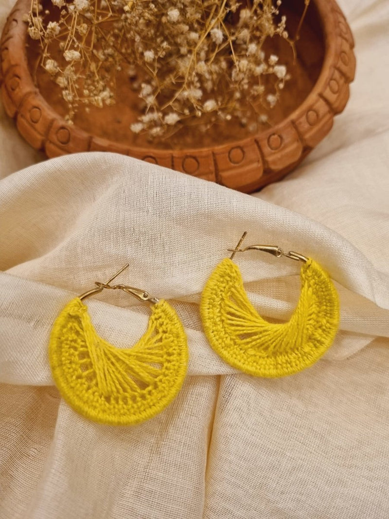 Buy Dhup Crochet Earrings | Handwoven earrings | Shop Verified Sustainable Womens Earrings on Brown Living™