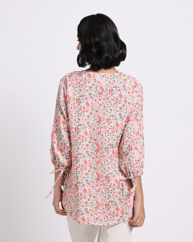 Buy Disty Floral Linen Blouse | Shop Verified Sustainable Products on Brown Living