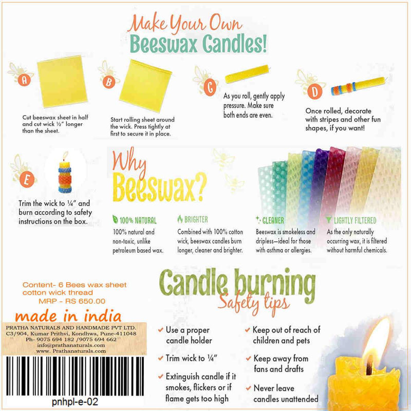 Buy DIY Kit, Beeswax Hand Rolled Candle | Shop Verified Sustainable Candles & Fragrances on Brown Living™