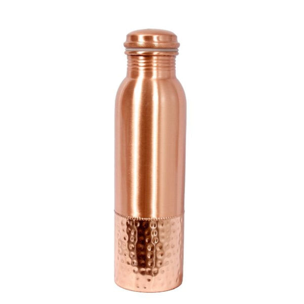 Buy Dual Tone Copper Bottle 1 Ltr | Copper Purity Guarantee Certificate | Free Cotton Bag | Shop Verified Sustainable Bottles & Sippers on Brown Living™