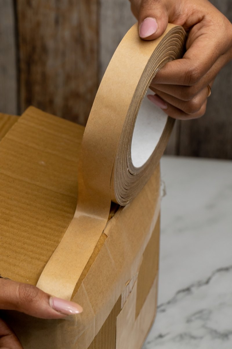 Buy Eco Friendly Paper Adhesive Tape | 1 inch x 50 Mtrs | Pack Of 2 | Brown-Eco Friendly Tape | Shop Verified Sustainable Packing Tape on Brown Living™