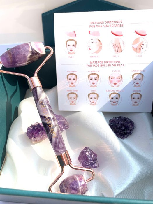 Buy Face Roller - Amethyst | Shop Verified Sustainable Massager on Brown Living™