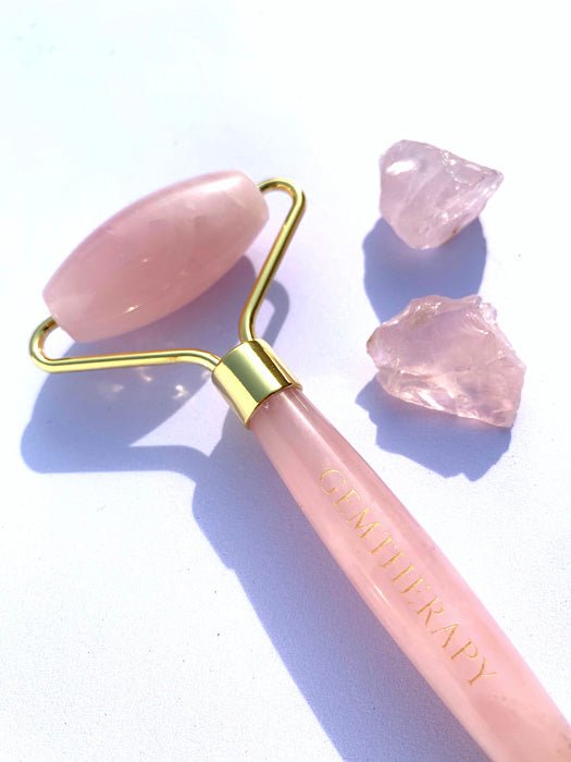 Buy Face Roller - Rose Quartz | Shop Verified Sustainable Massager on Brown Living™