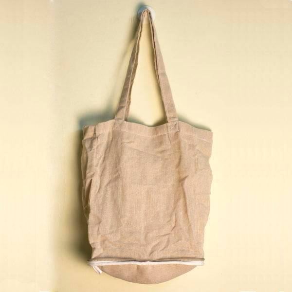 Buy Foldable and Reusable Jute Cotton Shopping Bag | Shop Verified Sustainable Reusable Bag on Brown Living™