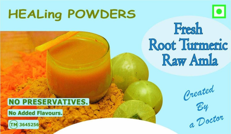 Buy Fresh Root Turmeric with Raw Amla 300 g | Shop Verified Sustainable Health & Energy Drinks on Brown Living™