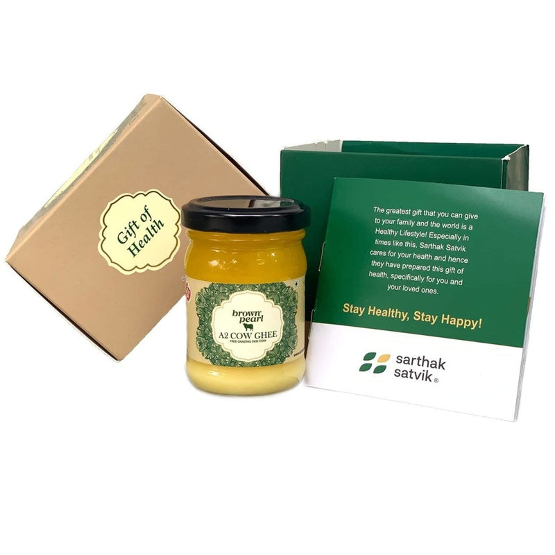 Buy Gift of Health A2 Ghee Jar | A2 Cow Ghee 100 ml | Shop Verified Sustainable Ghee on Brown Living™