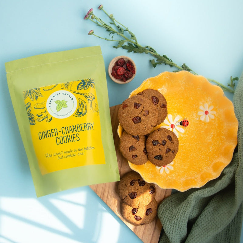 Buy Ginger-Cranberry Cookies - Pack of 6 | Shop Verified Sustainable Bakery Items on Brown Living™