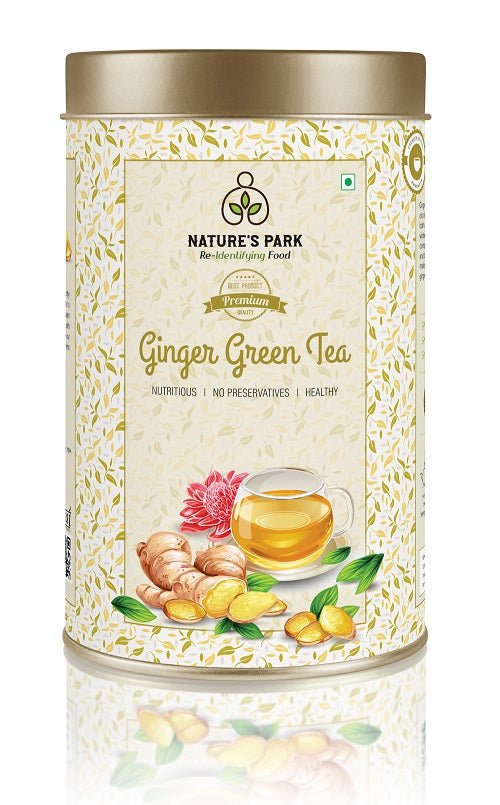 Ginger Green Tea Can - 150 g | Verified Sustainable Tea on Brown Living™