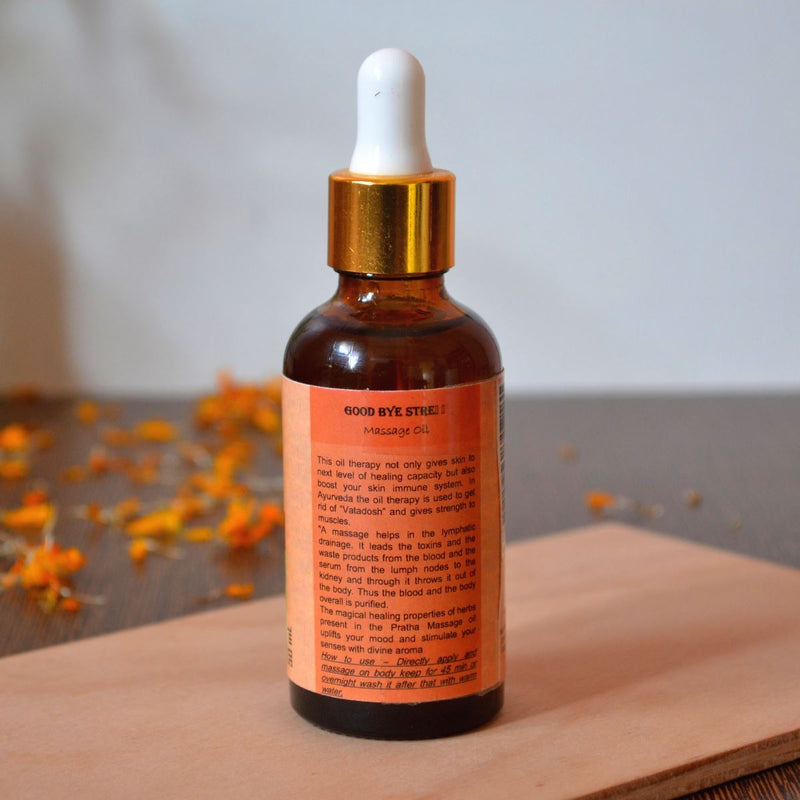 Buy Good bye Stress Massage oil | Shop Verified Sustainable Body Oil on Brown Living™