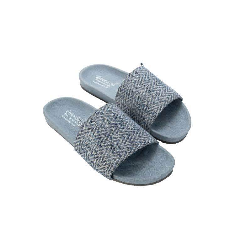 Buy Grey Meander Sustainable and Vegan Slides | Shop Verified Sustainable Mens Sliders on Brown Living™