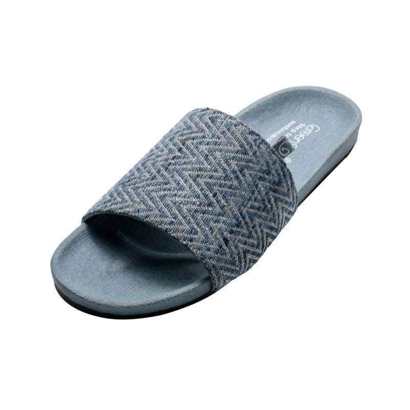 Buy Grey Meander Sustainable and Vegan Slides | Shop Verified Sustainable Mens Sliders on Brown Living™