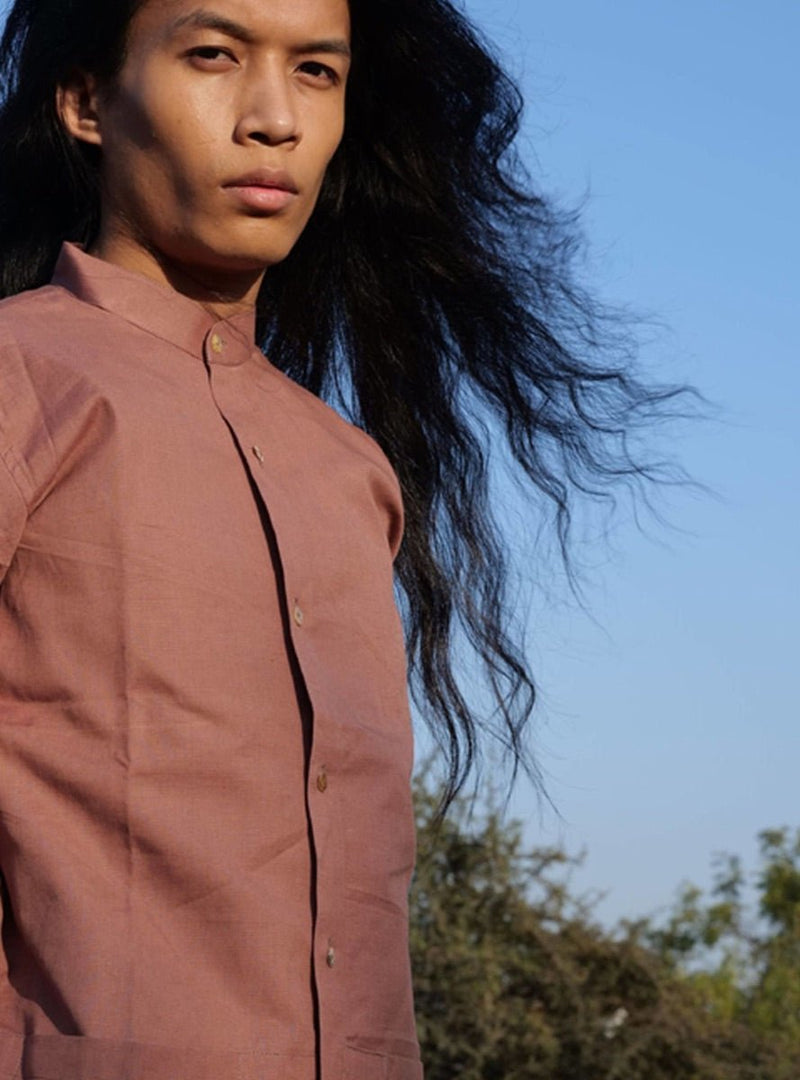 Buy Hand Dyed Unisex Full Sleeves Shirt | Shop Verified Sustainable Mens Shirt on Brown Living™