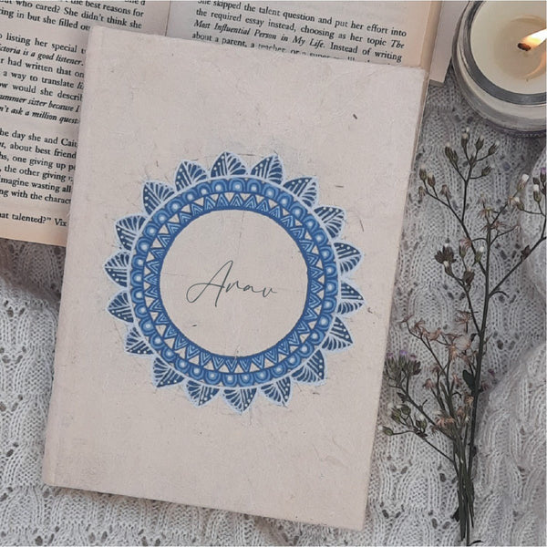 Buy Hand Painted Personalized Journal | Shop Verified Sustainable Stationery on Brown Living™