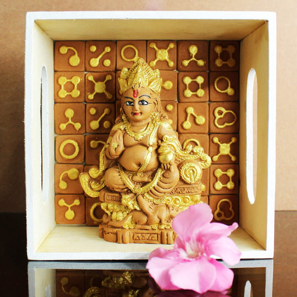 Buy Handcrafted Terracotta Dharaj Kuber Idol | Shop Verified Sustainable Products on Brown Living