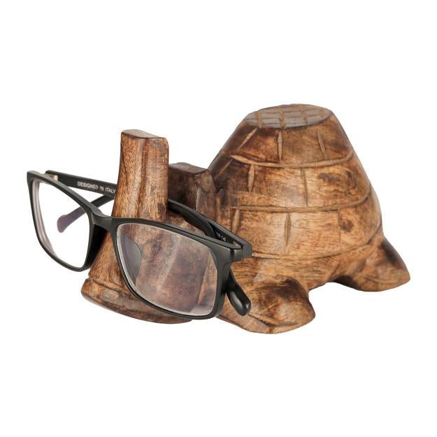 Buy Turtle Lovers Wooden Spectacle Holder | Table Organizer Stand | Shop Verified Sustainable Table Decor on Brown Living™