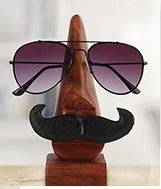 Buy Handmade Wooden Nose Shaped Eyeglass Holder | Home Decor | Shop Verified Sustainable Table Decor on Brown Living™