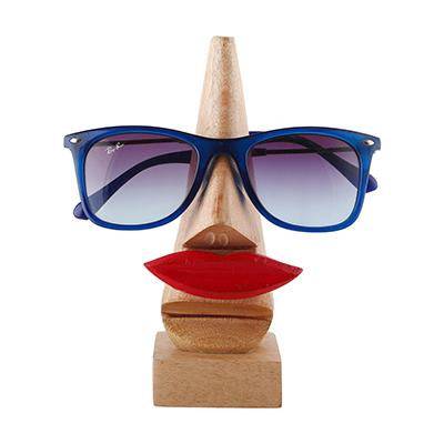 Buy Handmade Wooden Nose Shaped Eyeglass Holder | Home Decor | Shop Verified Sustainable Table Decor on Brown Living™