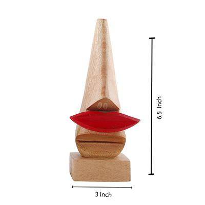 Buy Handmade Wooden Nose Shaped Eyeglass Holder | Home Decor | Shop Verified Sustainable Table Decor on Brown Living™