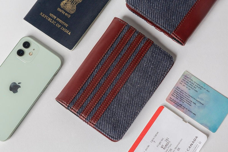 Buy HAPPY JOURNEY PASSPORT COVER | Shop Verified Sustainable Passport Wallet on Brown Living™