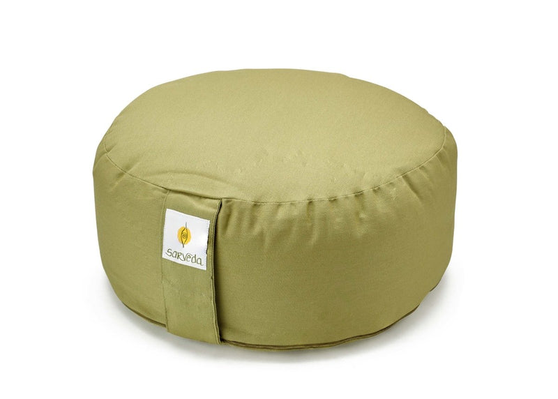 Buy Hi-Zafu Meditation Cushion filled with Buckwheat Hulls | Organic Cotton | Shop Verified Sustainable Yoga Pillow on Brown Living™