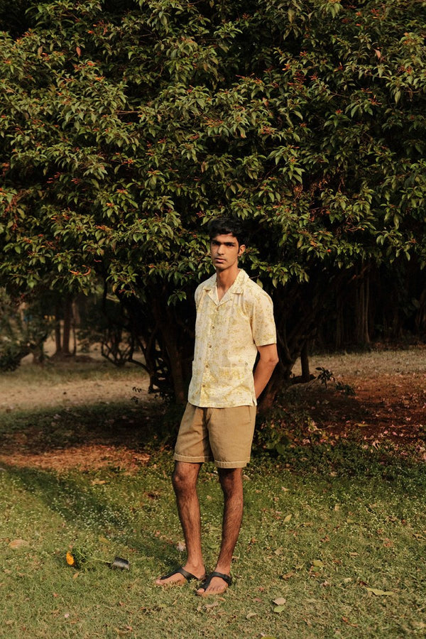 Buy Holiday Bloom Shirt | Organic Cotton | Camp Collar | Shop Verified Sustainable Mens Shirt on Brown Living™