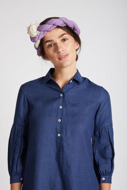 Buy Horizon Legomutton Shirt Dress Navy | Shop Verified Sustainable Womens Dress on Brown Living™