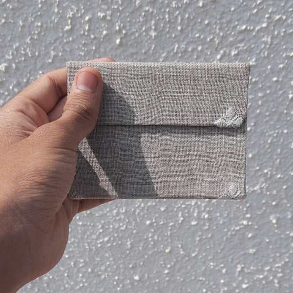 Indie Pocket Wallet- Grey | Verified Sustainable Wallet on Brown Living™