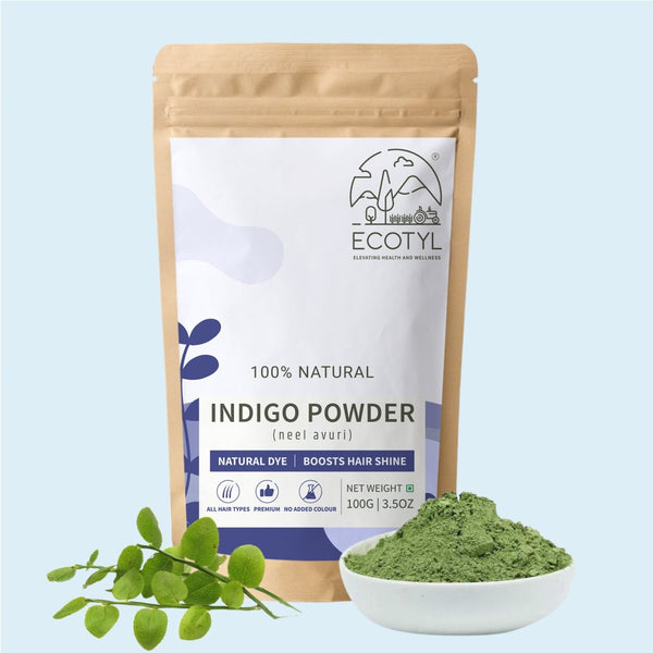 Buy Indigo Powder-100g | Neel Avuri Natural Hair Dye | Hair Conditioning | Shop Verified Sustainable Hair Colour on Brown Living™