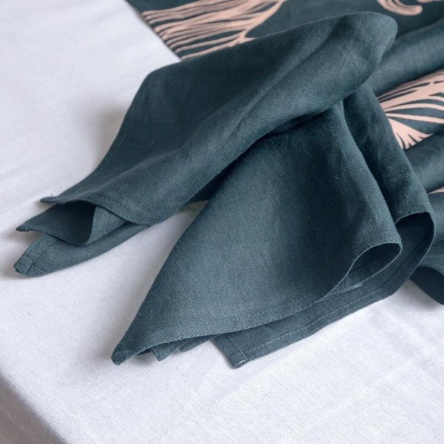 Buy Iraja Table Linen Set | Pure Hemp | Sustainable Table Runner | Shop Verified Sustainable Table Linens on Brown Living™