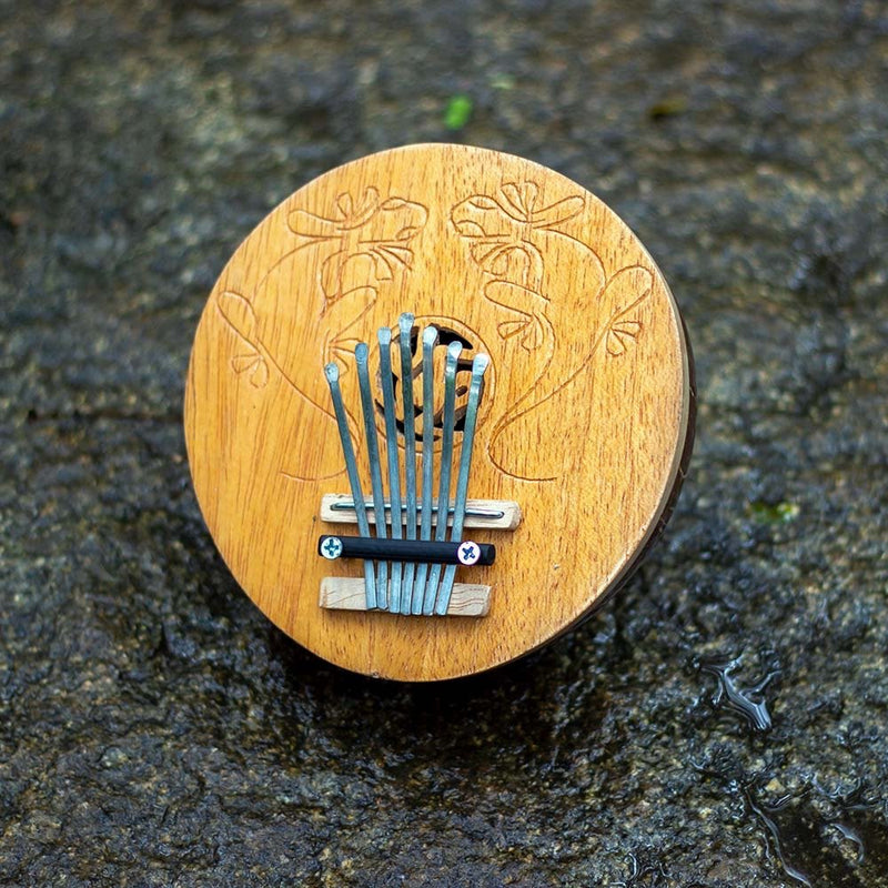 Buy Kalimba 7 keys- Plain engraved Iguana | Shop Verified Sustainable Musical Instruments on Brown Living™