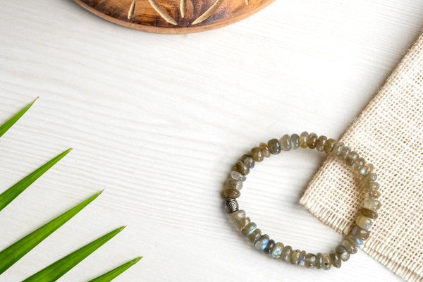 Buy Original Labradorite Bracelet for Stress, Anxiety, Pain and Negative Energy | Shop Verified Sustainable Womens Accessories on Brown Living™