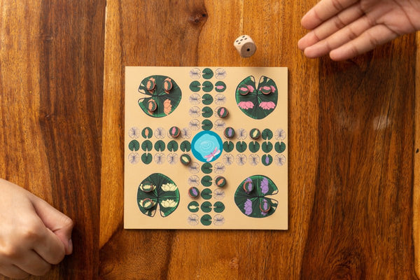 Let's Ludo- Wooden Miniature Ludo | Verified Sustainable Learning & Educational Toys on Brown Living™