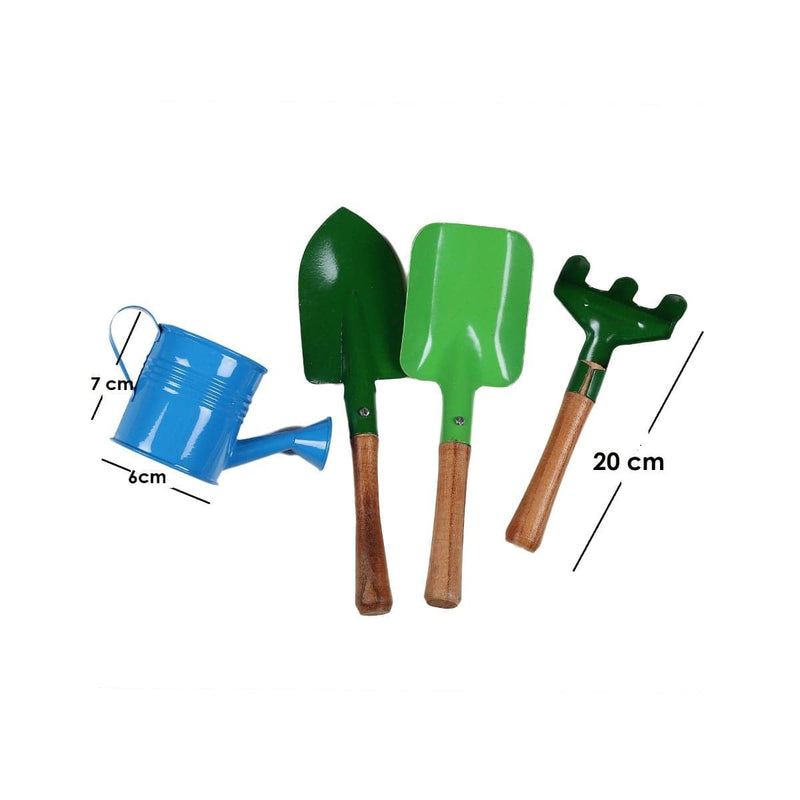 Buy Little Greenkeepers' Wooden Handle Metal Gardening Tools | Shop Verified Sustainable Role & Pretend Play Toys on Brown Living™