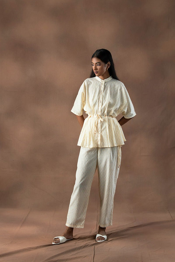 Buy Maahru Organic Cotton Pleated Shirt | Shop Verified Sustainable Products on Brown Living