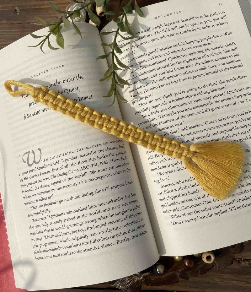 Buy Macrame Bookmark | Shop Verified Sustainable Bookmarks on Brown Living™