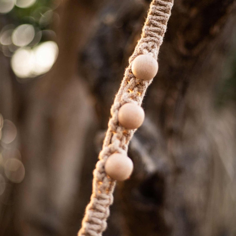 Buy Macrame Mat Carrier Straps 100% Cotton Blissful Beige | Shop Verified Sustainable Yoga Strap on Brown Living™