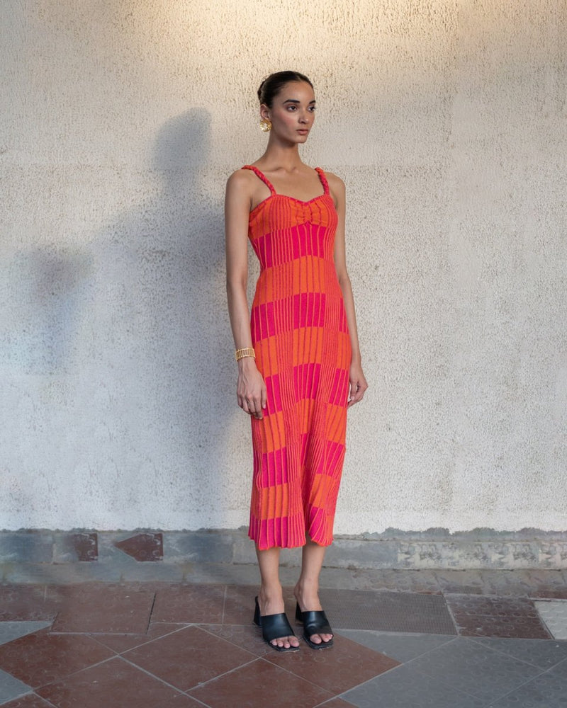 Buy Maya Dress - Pink and orange | Shop Verified Sustainable Womens Dress on Brown Living™