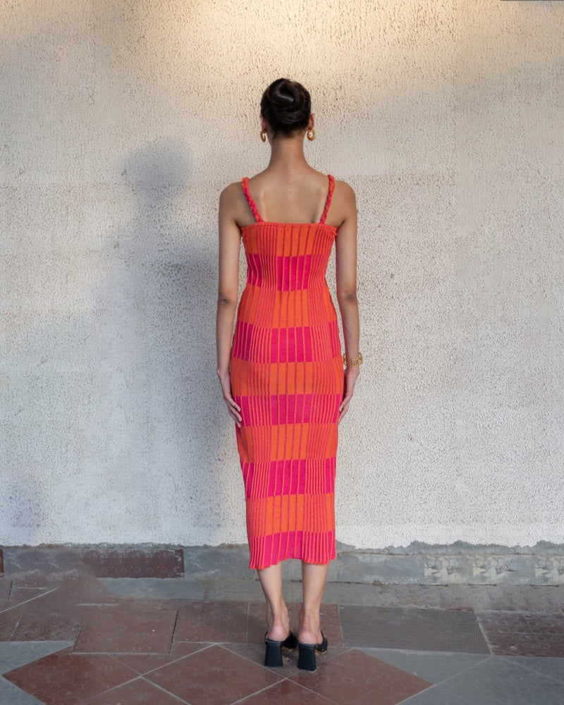 Buy Maya Dress - Pink and orange | Shop Verified Sustainable Womens Dress on Brown Living™