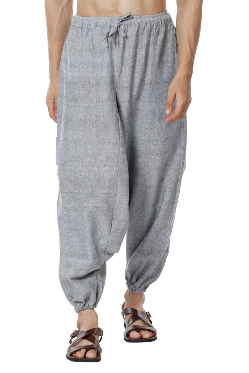 Buy Men's Harem Pack of 2 | Dark Blue & Grey | Fits Waist Sizes 28 to 36 Inches | Shop Verified Sustainable Mens Pyjama on Brown Living™