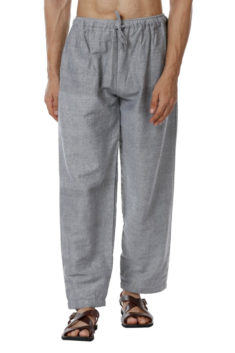 Buy Men's Pyjama Pack of 2 | Blue and Grey | Fits Waist Sizes 28" to 36" | Shop Verified Sustainable Mens Pyjama on Brown Living™